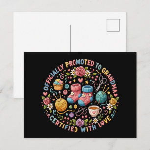 Oma Benoemd Aankondiging Briefkaart