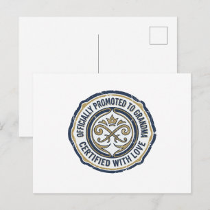 Oma Benoemd Aankondiging Briefkaart