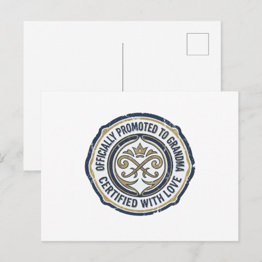 Oma Benoemd Aankondiging Briefkaart (Voorkant / Achterkant)