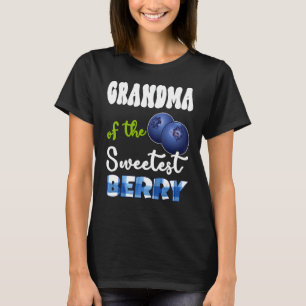 Oma Berry 1e Verjaardag Blueberry Theme Sweetes T-shirt