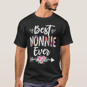 Oma   Beste Nonnie Ooit Moedersdag Bloem Vrouw T-shirt