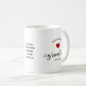 Oma Bevorderd Tot Oma Cadeau Koffiemok (Voorkant rechts)