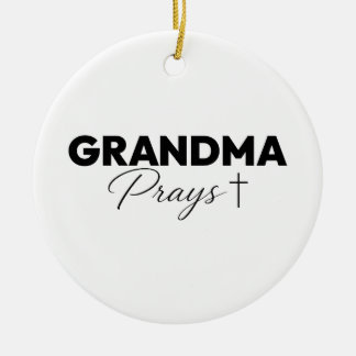 Oma Bidt 2026 Aandenken Keramisch Ornament