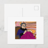 Oma bij de katting-hobby-kruising briefkaart (Voorkant / Achterkant)