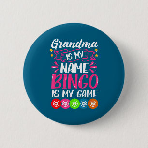 Oma Bingo Speler Grappige Bingo Citaat Ontwerp Ronde Button 5,7 Cm