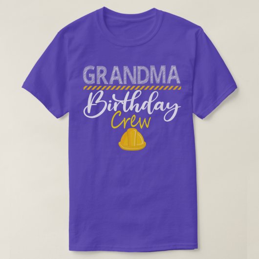 Oma Birthday Crew Construction Pet Birthday Pa T-shirt (Design voorkant)