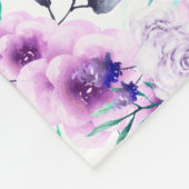 Oma bloem hart met kleinkinderen namen & foto fleece deken (Hoek)