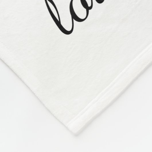 Oma Boom (hart), Zwart/wit 8 Namen en Data Fleece Deken (Hoek)