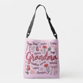Oma Botanische Coquette Crossbody Tas (Achterkant)