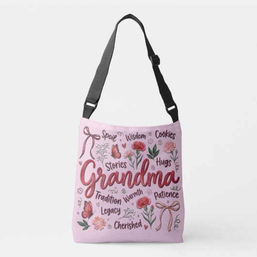 Oma Botanische Coquette Crossbody Tas (Voorkant)
