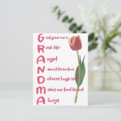 oma briefkaart (Staand voorkant)