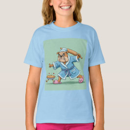 Oma Bulldog en de ontsnappende taart van Natasha U T-shirt