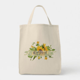 OMA-cadeaus - Gepersonaliseerd Thema Zonnebloem Tote Bag