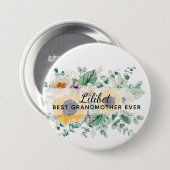 OMA-cadeaus - Gepersonaliseerd zonnebloemthema Ronde Button 7,6 Cm (Voorkant /achterkant)