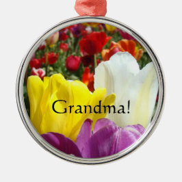 Oma! cadeaus Sieraden Tulp Bloemen Bloemig Metalen Ornament
