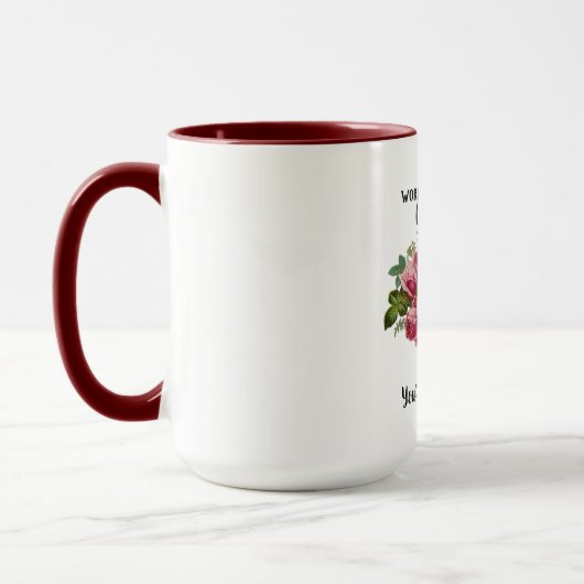 Oma Cadeaus - Stoere Unieke - Bloemig Mok (Links)