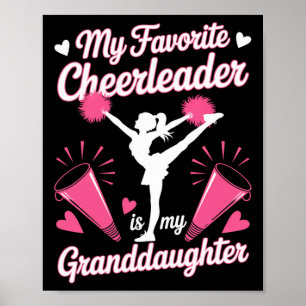Oma Cheerleading Favoriete Cheerleader Is Oma Poster
