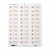 Oma Chic Coquette Kerstboom Retouradres Etiket (Full Sheet)