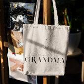 Oma | Chique Boho Lettering & Bloemen Tote Bag