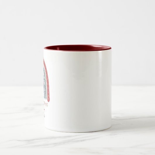 Oma Christmas Two-Tone Coffee Mok (Center)