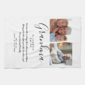 Oma Citaat Elegante Script Foto Theedoek (Horizontaal)