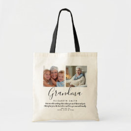 Oma citaat modern script foto tote bag