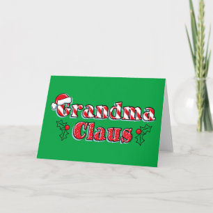 Oma Claus Feestdagen Kaart