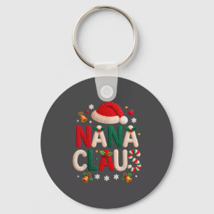 Oma Claus Gebreid Ontwerp Oma Pyjama Familie Mo Sleutelhanger