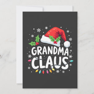Oma Claus Kerst Familie Unie Outfit Kaart