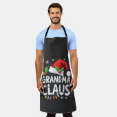Oma Claus Kerst Familie Unie Outfit Schort (Gedragen)