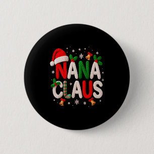 Oma Claus Kerstman Haken & Breien Liefde Ronde Button 5,7 Cm