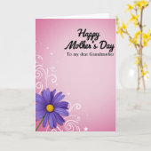 Oma Dag Wenskaart Kaart (Gele Bloem)