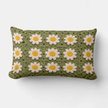 Oma Daisy Esthetisch Haken Bloem Motief Retro