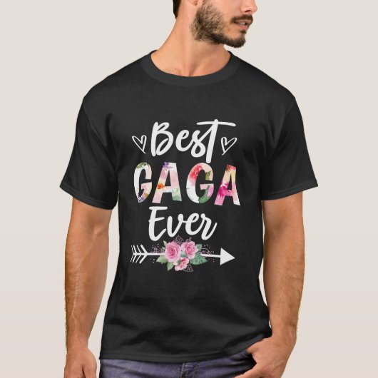 Oma de beste ooit Moederdag Bloem T-shirt (Voorkant)
