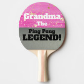 Oma De Legende Smack praat roze Zilver Game Tafeltennisbatje (Voorkant)