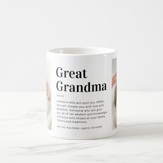 Oma definitie 2 foto koffiemok (Center)