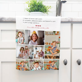 Oma Definitie | 8 Foto Gepersonaliseerd Theedoek
