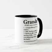 Oma definitie grappige oma's Oma's Mok (Voorkant rechts)