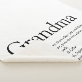 Oma Definition Black en White Modern Fun Sherpa Deken (3/4)