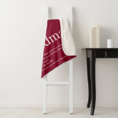 Oma Definition Burgundy Modern Fun Sherpa Deken (In situ)