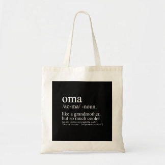 Oma Definition Funny Grandma Women Moederdag Ch Tote Bag
