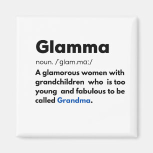 Oma Definition, Gift for Nana, Gift for Grandma Magneet
