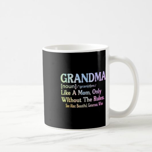 Oma Definition Grappig Gezegde voor oma Mo Koffiemok (Rechts)