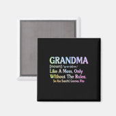 Oma Definition Grappig Gezegde voor oma Mo Magneet (Voorkant / Achterkant)