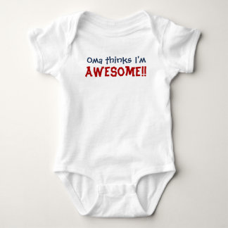 Oma denkt dat ik Geweldige ben! Baby Baby Bodysuit
