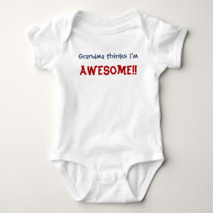 Oma denkt dat ik Geweldige ben! Baby Baby Bodysuit