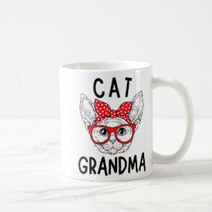 Oma Devon Rex Kat Liefhebbers Kat Nana Moederdag Koffiemok