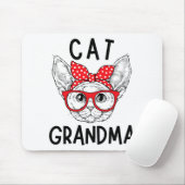 Oma Devon Rex Kat Liefhebbers Kat Nana Moederdag Muismat (Met muis)