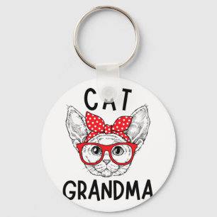 Oma Devon Rex Kat Liefhebbers Kat Nana Moederdag Sleutelhanger