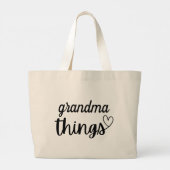 Oma dingen grote tote bag (Achterkant)